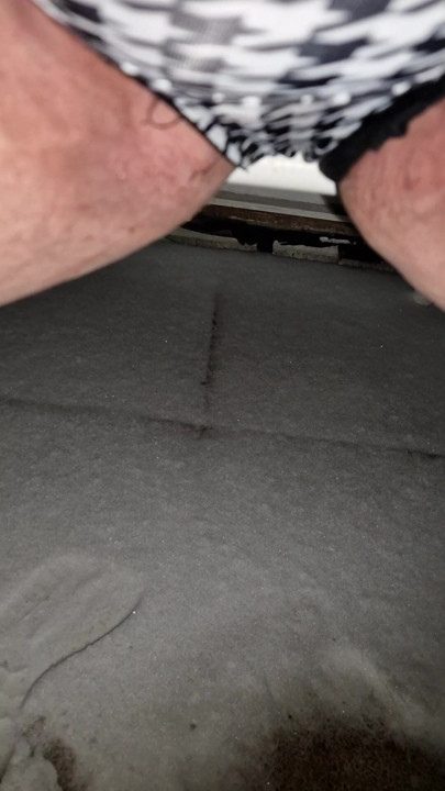 Warm pee on cold snow