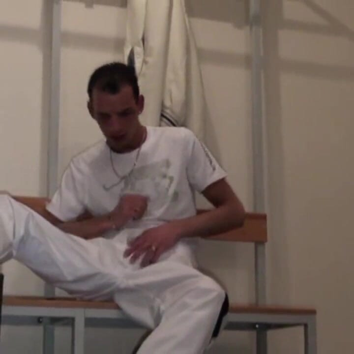Twink fucked at the sport by bad boy in the locker room