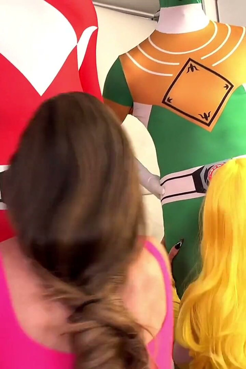 Cosplay Big Tits Power Rangers Orgy