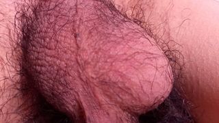 BALLS FREEHAND POV - Sexy twink's hairy nuts move all alone