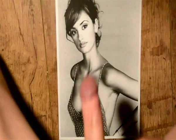 Cum tribute on Penelope Cruz