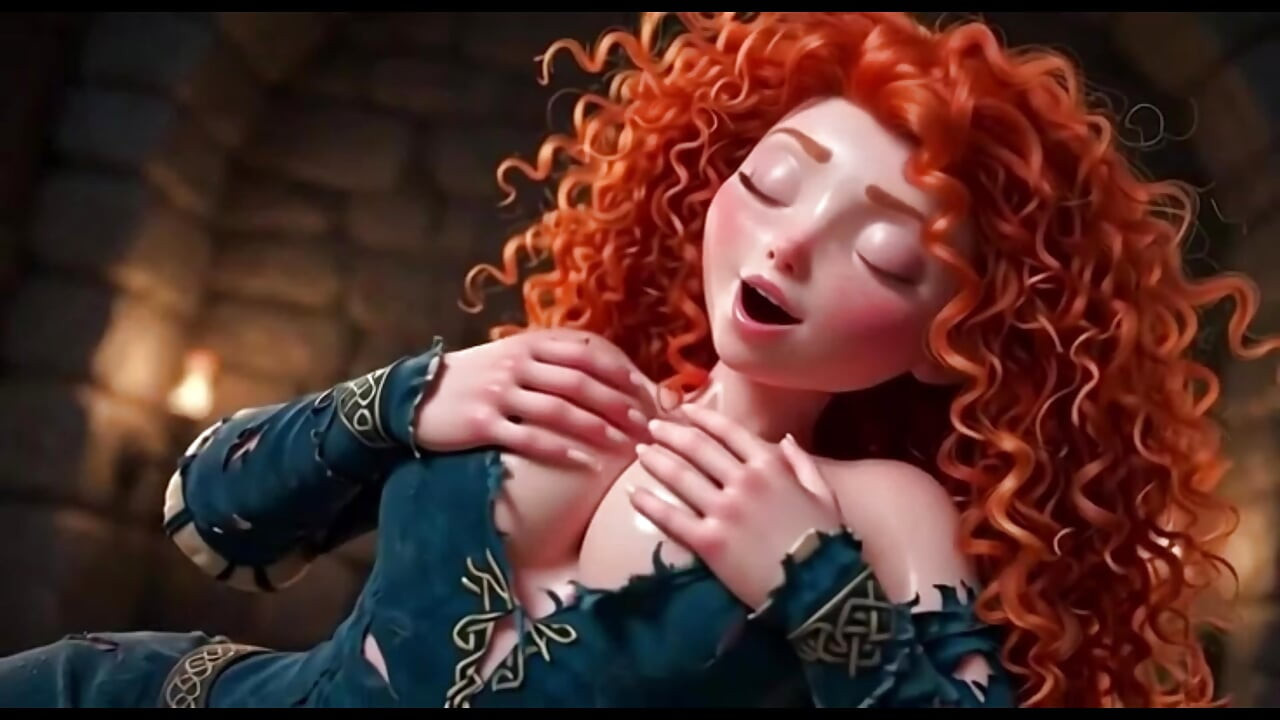 Merida Brave AI Hentai - Deep Masturbation and Wet Orgasm in the Woods  Anime NSFW Part 2