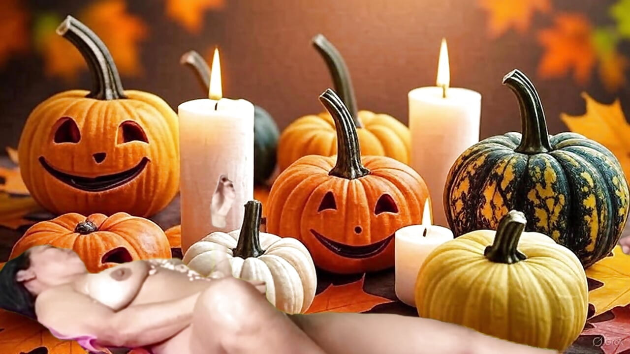 Hot Sex Halloween Picnic with Garabas and Olga