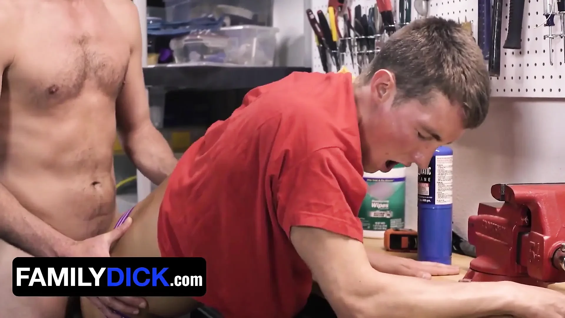 Perv stepdad president oaks makes his stepson play with his tool and pounds him hard