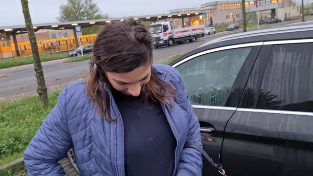 Parking lot - pissing in the mouth and sperm