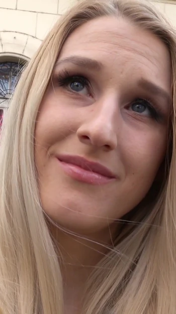 Thrilling moment from "GERMAN SCOUT - Hot College Teen Diane talk to ANAL Casting"