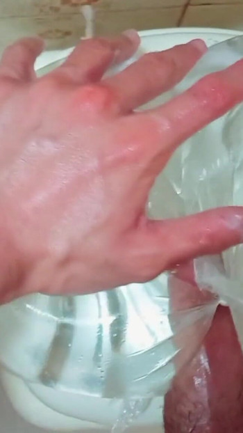 Thrilling moment from "Hot Male Masturbation with Toy in Shower - 17 Mins of Pleasure with Cumshot Ending"