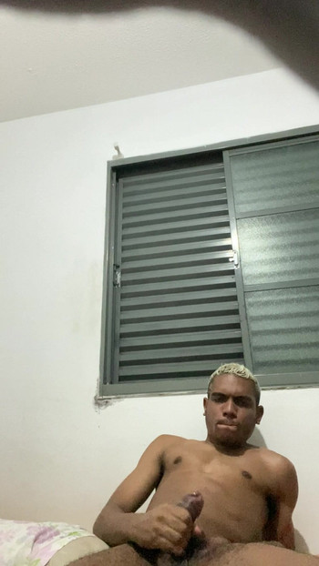 Black guy masturbating