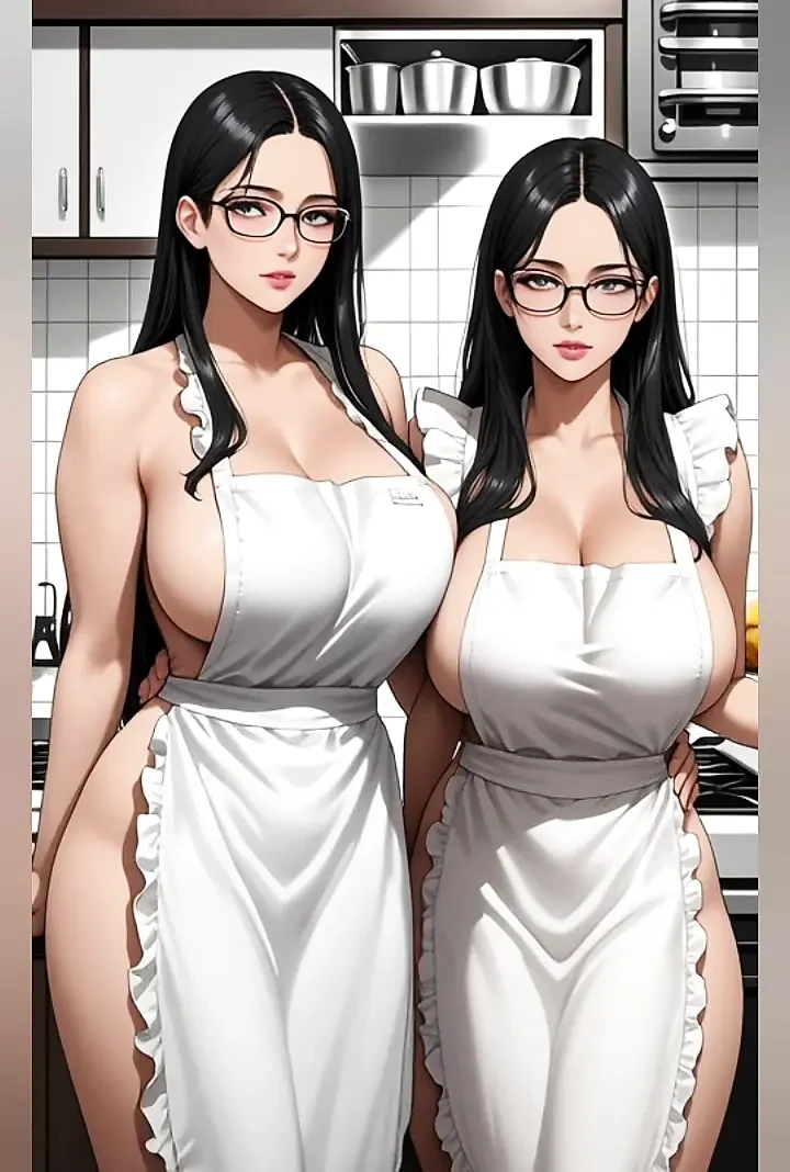 hot lesbians kiss in kitchen (Ai animation)