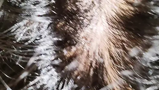 When the aunt next to her asked to move her penis, she started getting eager to her.