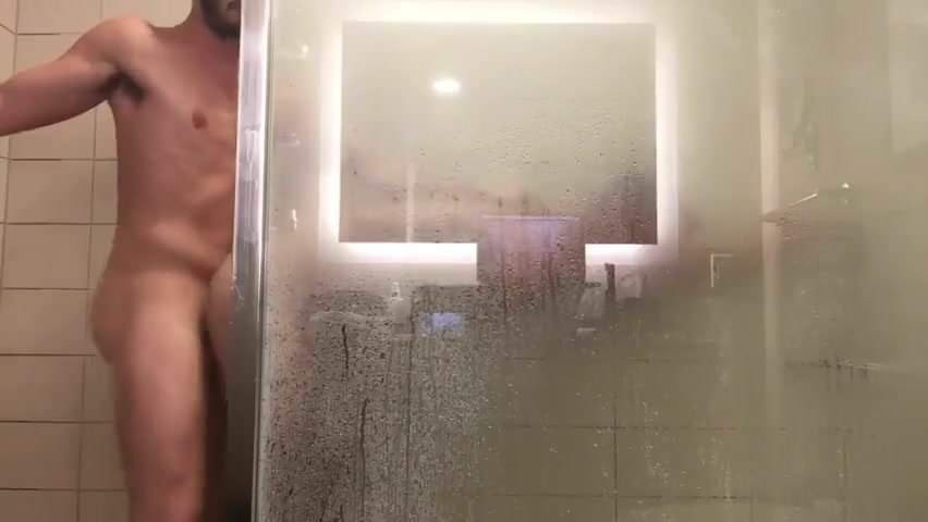 In the shower