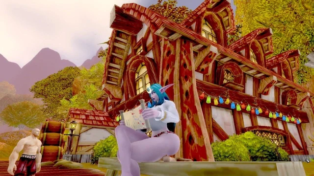 Night Elf domme cucking her beta males