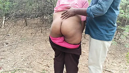 Housewife hot doggy in outdoor