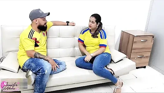 My sister-in-law gets really slutty and asks me to fuck her and we end up having sex and I give her my Cum on her buttocks - Porno en Español