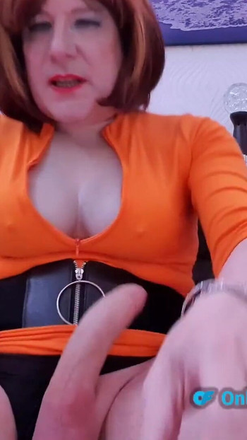 Must-share moment from "Big dick English crossdresser Lucy Essex CD wanking"