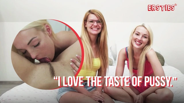 Ersties - Hot Blondes Andy & Izzy Taste Each Other Before Grabbing the Magic Wand