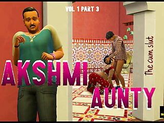 印地语 - 第 2 部分 - 德西丝质纱丽阿姨 lakshmi 绿了她的丈夫 - 邪恶的心血来潮