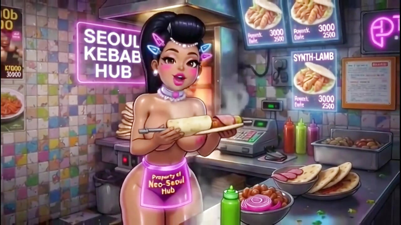 Komik çizgi film kız üstsüz, ai animasyon
