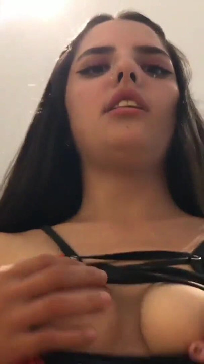 Key moment from "Beautiful cute stepsister gives him a blowjob and fucks her stepbrother, fucks him in cowboy position"
