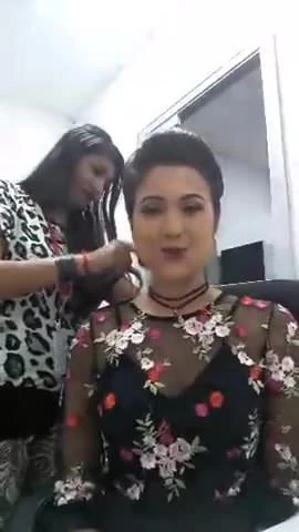 slut getting ready for party