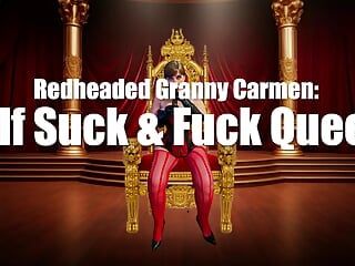 红发奶奶carmen - gilf suck & fuck Queen