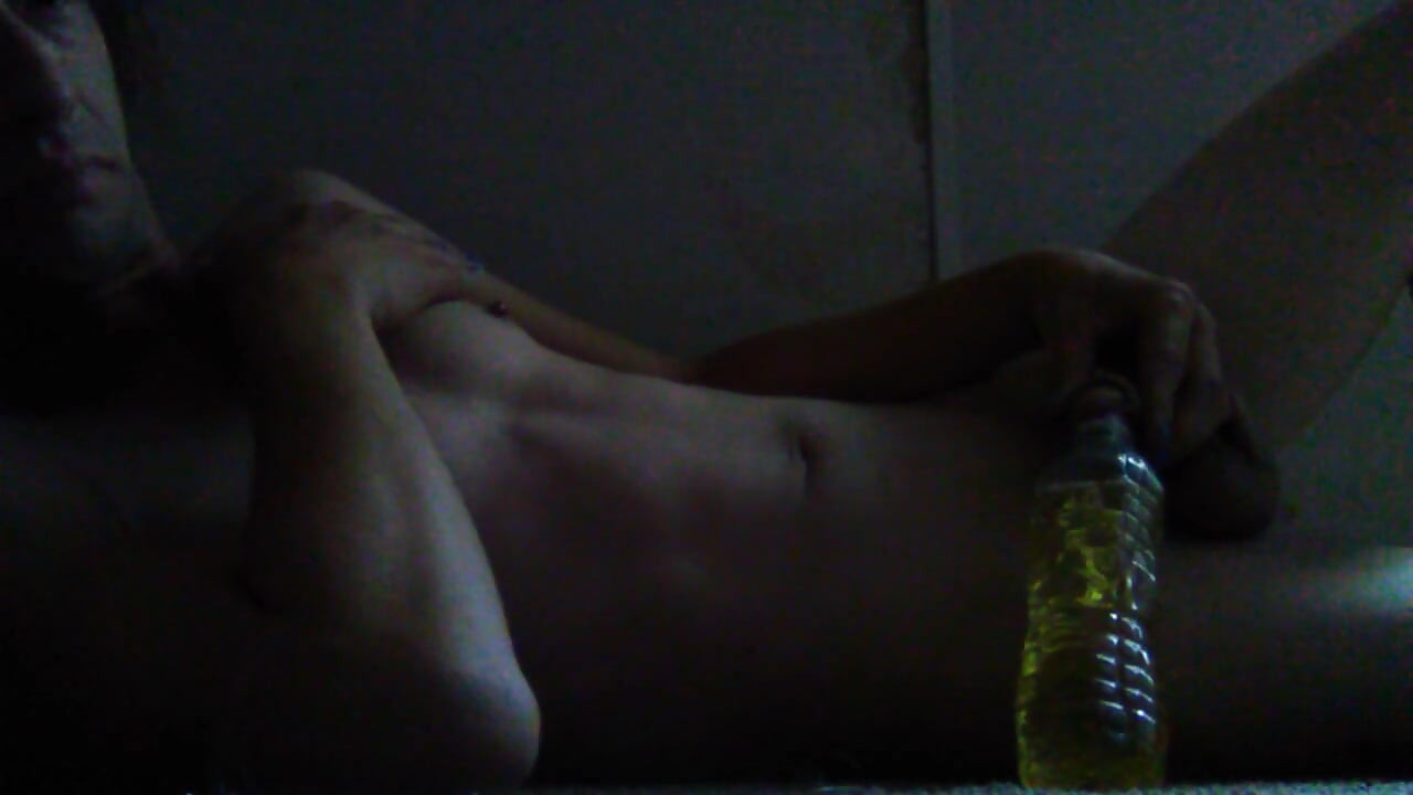 Peeing in a Water Bottle & Urinating on My Tummy as I Swallow My Yellow Piss