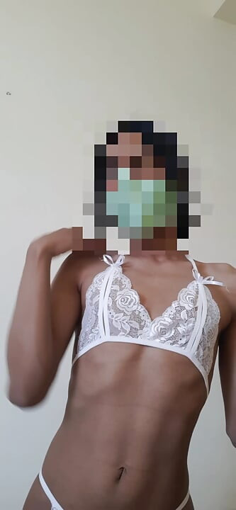 Indian sissy femboy slut showing off his body