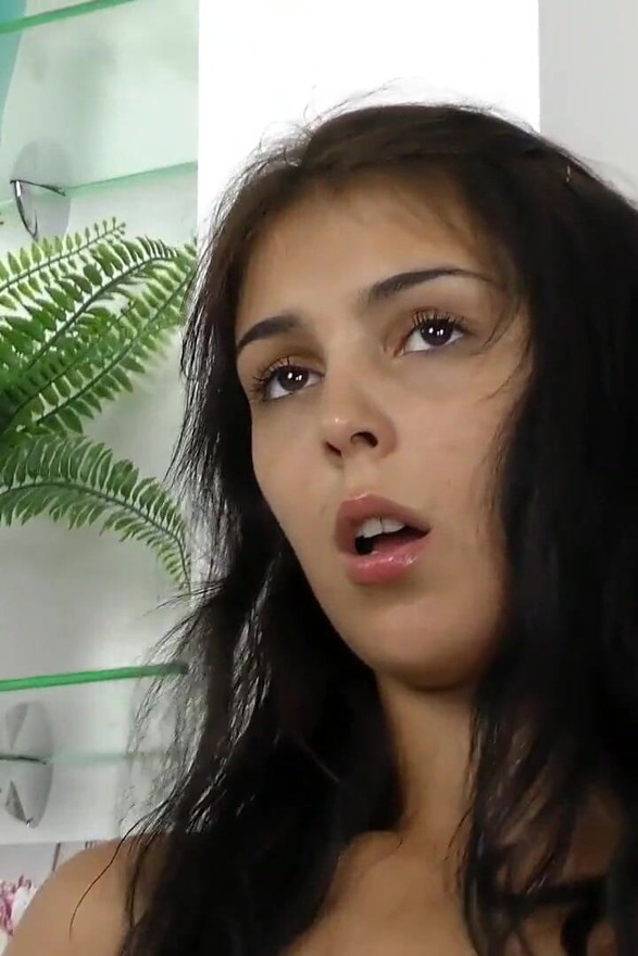 Hot Brunette Toying Her Wet Pussy