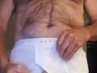 Daddy shows huge cock
