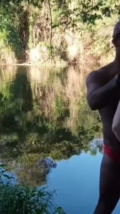 My friend took me to the forest, fucked me without a condom so I wouldn't get pregnant and liked it in my face | Clip 1