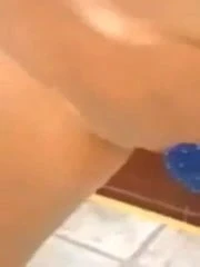 Girl Standing And Draining Her Squirting Pussy