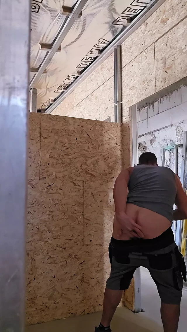 A hot day on the construction site part 3/9 fingering, dildo blowjob, dildo fuck