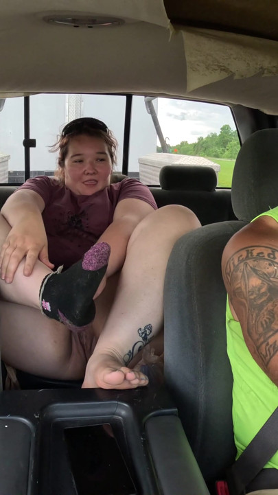 masterbating while stepbrother drives i cum so hard | Clip 1
