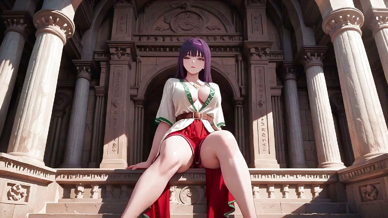 Purple Hairs Roman Holiday! Secrets Under the Red & White Robes