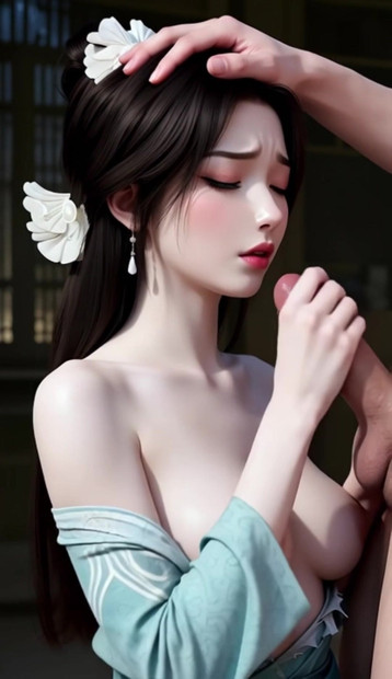 Halandó ártatlan lány, Song Yu, csókolózó pénisz, szopás, bukkake, mélytorok