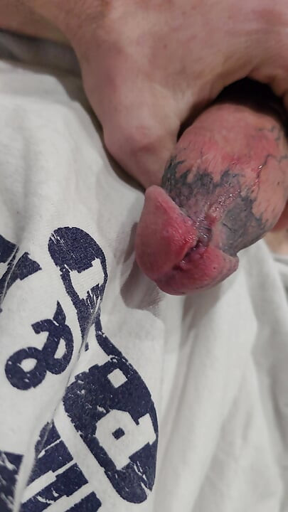 Sounding wet cock solo