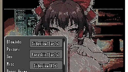 Хентай игра - хентай-анимация Pixel Touhou Reimu
