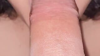 SLOPPY CLOSEUP BLOWJOB Hot Stepmom Sucking Stepson's Cock Then He Accidently Cum in Her Mouth