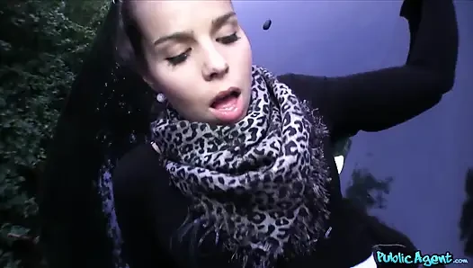 Public Agent - Horny Ferrara Gomez Tries to Steal Cash but Takes a Hot Blowjob POV Choice in a Car