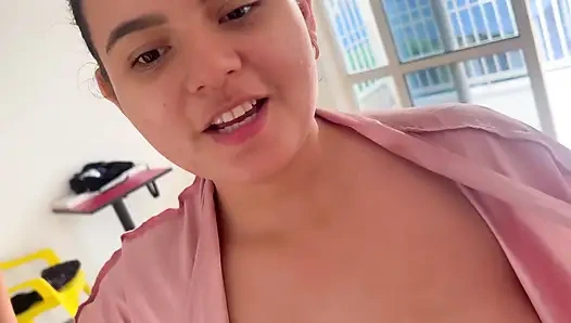 MILF Stepmom Teaches Stepson to Fuck