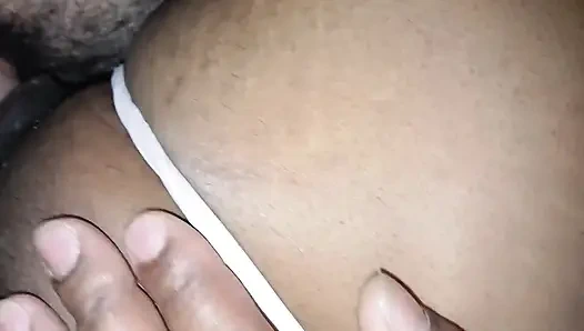 Black Slut Fucked by Big Cock Tattooed Curved Penis