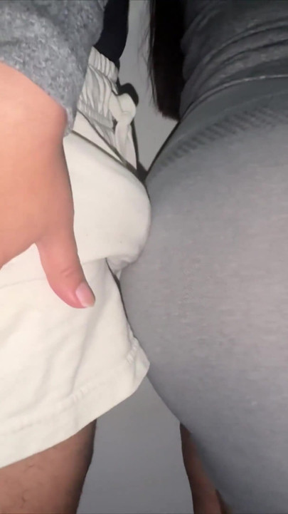 Unknown Woman Touches a Stranger's Dick