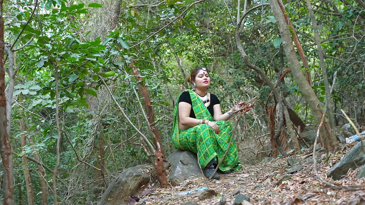 A stranger met a girl in the jungle, and they had a wonderful time exploring together.