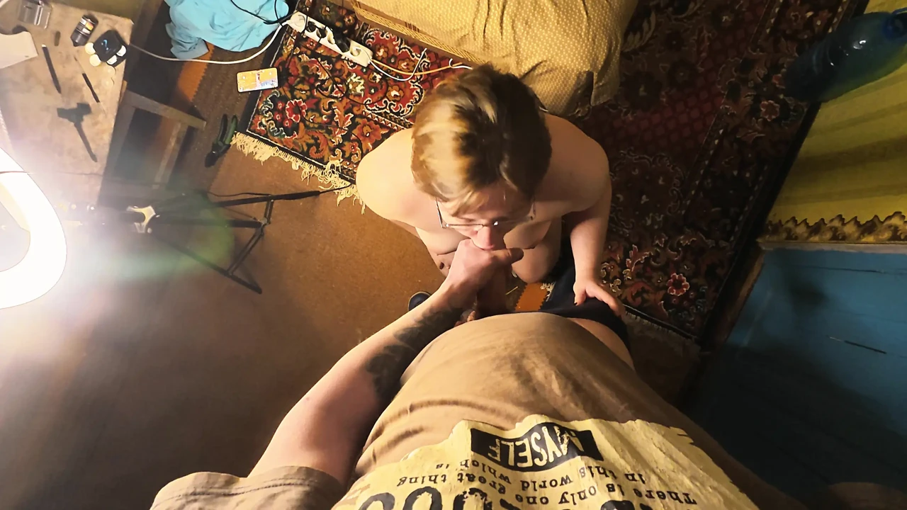 He came all over my face and chest