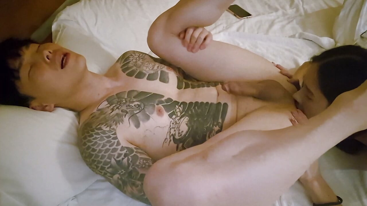Getting fucked by a beautiful ladyboy