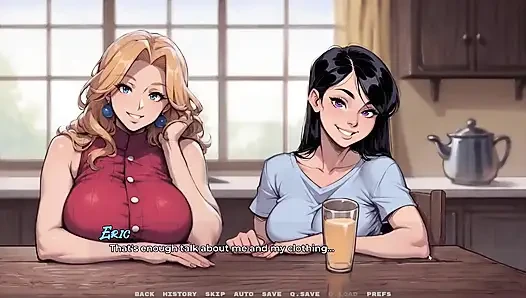 My New Girlfriend Taboo Hentai Game Ep.48 Caught by My Father in Law with My Step Mom and GF in the Kitchen!