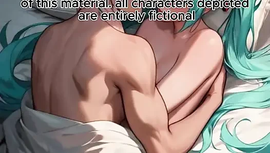 Hatsune Miku wird nach einem konzert von ihrem freund penetriert