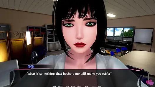 Murmur 23 - Shinigami Lollipop Masturbation on Dining Table Then Adam Presses Helans Huge Boobs in Club