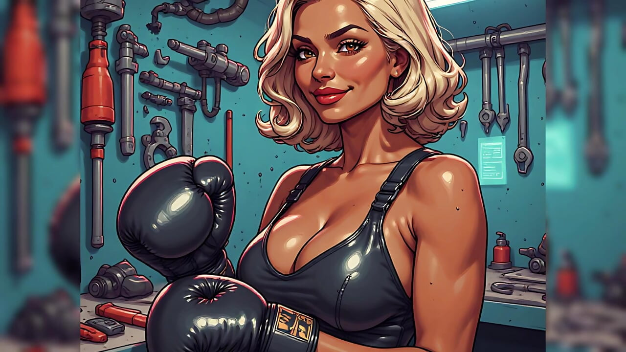 Sexy Women Boxercise Art