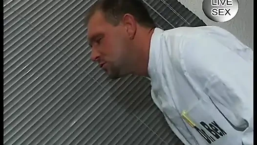 Shy blonde riding unenthusiastic